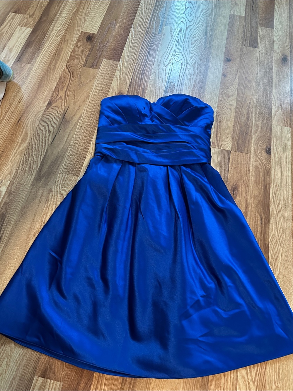 Strapless Royal Blue A-Line Dress size 10
